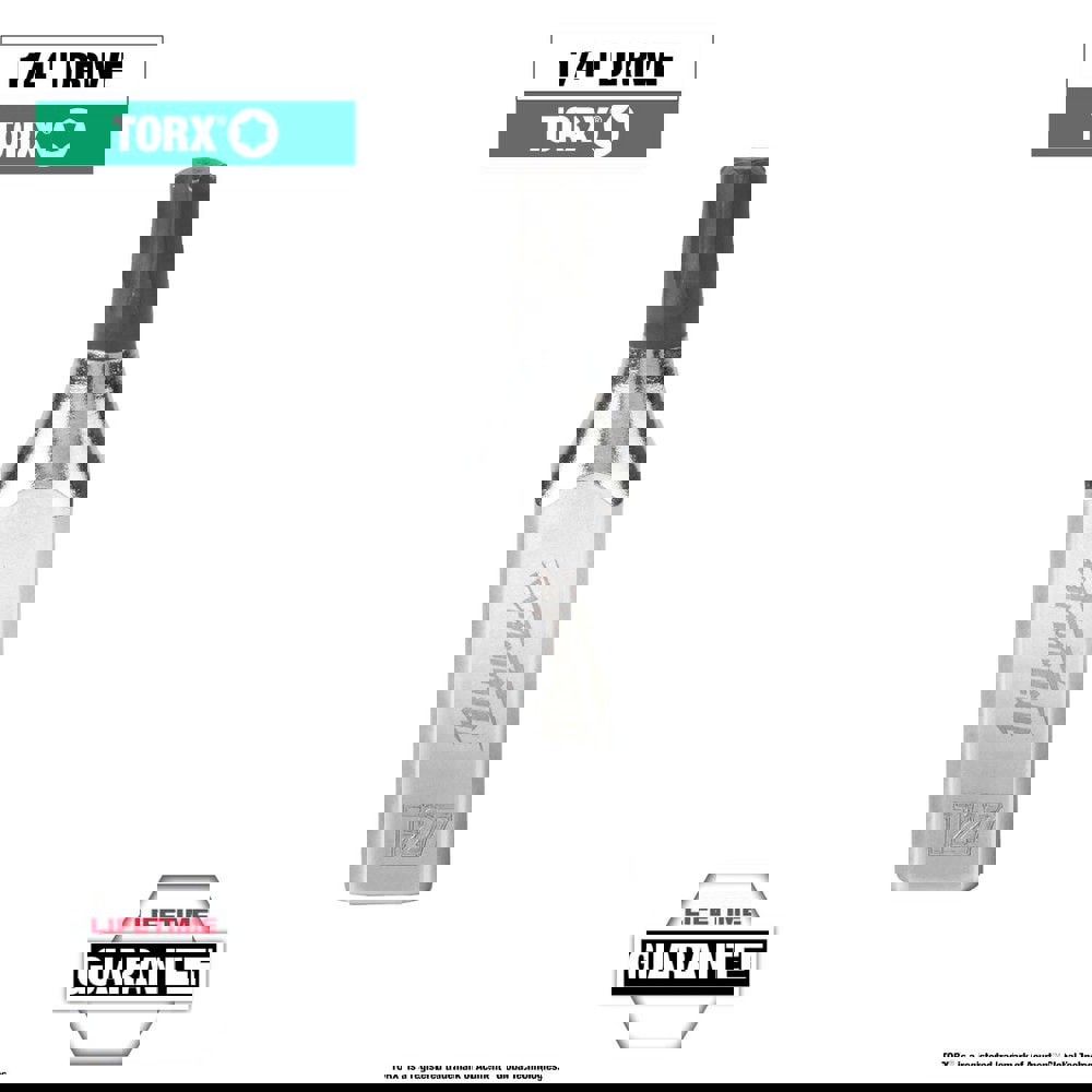 Hand Hex & Torx Bit Sockets; Socket Type: Torx Bit ; Drive Size (Fractional Inch): 1/4 ; Torx Size: T27 ; Bit Length (mm): 8.47 ; Bit Length (Decimal Inch): 0.3333 ; Insulated: No